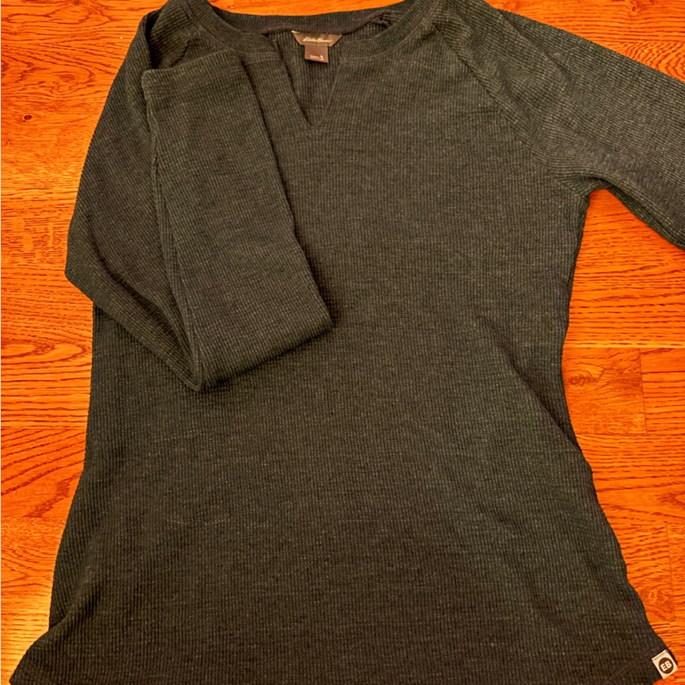 eddie bauer men’s green size small knit long sleeve women